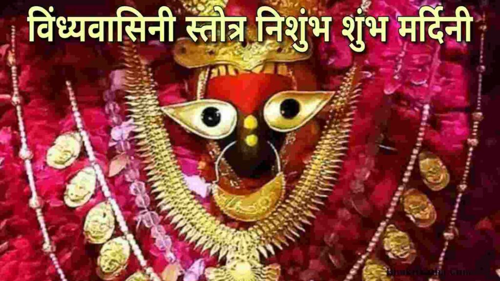 Vindhyeshwari Stotram Lyrics In Hindi - विंध्यवासिनी स्तोत्र निशुंभ शुंभ मर्दिनी